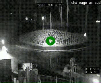 <h2>Webcam au nord d'Ax-les-Thermes au niveau de l'aire de chaînage de la N20. Vue orientée vers les Pyrénées, en direction de Pas de la Case</h2>