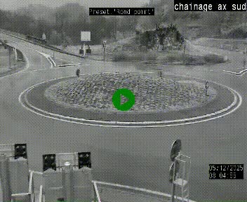 <h2>Webcam au nord d'Ax-les-Thermes au niveau de l'aire de chaînage de la N20. Vue orientée vers les Pyrénées, en direction de Pas de la Case</h2>