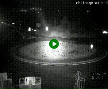 <h2>Webcam au nord d'Ax-les-Thermes au niveau de l'aire de chaînage de la N20. Vue orientée vers les Pyrénées, en direction de Pas de la Case</h2>