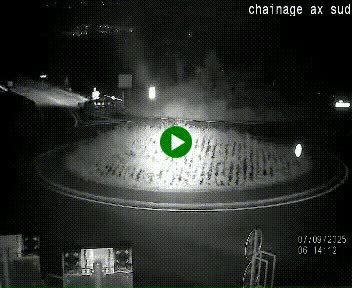 <h2>Webcam au nord d'Ax-les-Thermes au niveau de l'aire de chaînage de la N20. Vue orientée vers les Pyrénées, en direction de Pas de la Case</h2>