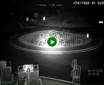 <h2>Webcam au nord d'Ax-les-Thermes au niveau de l'aire de chaînage de la N20. Vue orientée vers les Pyrénées, en direction de Pas de la Case</h2>