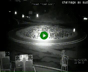 <h2>Webcam au nord d'Ax-les-Thermes au niveau de l'aire de chaînage de la N20. Vue orientée vers les Pyrénées, en direction de Pas de la Case</h2>