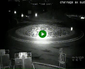 <h2>Webcam au nord d'Ax-les-Thermes au niveau de l'aire de chaînage de la N20. Vue orientée vers les Pyrénées, en direction de Pas de la Case</h2>