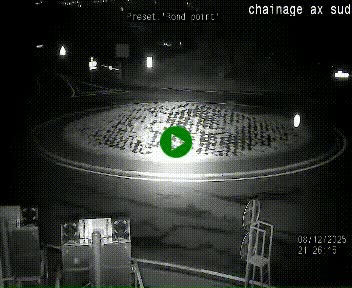 <h2>Webcam au nord d'Ax-les-Thermes au niveau de l'aire de chaînage de la N20. Vue orientée vers les Pyrénées, en direction de Pas de la Case</h2>