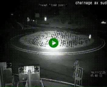 <h2>Webcam au nord d'Ax-les-Thermes au niveau de l'aire de chaînage de la N20. Vue orientée vers les Pyrénées, en direction de Pas de la Case</h2>