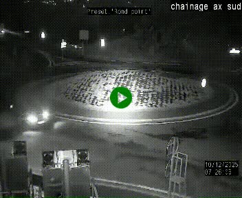 <h2>Webcam au nord d'Ax-les-Thermes au niveau de l'aire de chaînage de la N20. Vue orientée vers les Pyrénées, en direction de Pas de la Case</h2>