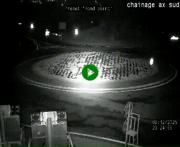 <h2>Webcam au nord d'Ax-les-Thermes au niveau de l'aire de chaînage de la N20. Vue orientée vers les Pyrénées, en direction de Pas de la Case</h2>