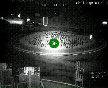 <h2>Webcam au nord d'Ax-les-Thermes au niveau de l'aire de chaînage de la N20. Vue orientée vers les Pyrénées, en direction de Pas de la Case</h2>