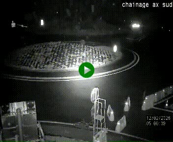 <h2>Webcam au nord d'Ax-les-Thermes au niveau de l'aire de chaînage de la N20. Vue orientée vers les Pyrénées, en direction de Pas de la Case</h2>