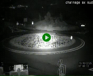 <h2>Webcam au nord d'Ax-les-Thermes au niveau de l'aire de chaînage de la N20. Vue orientée vers les Pyrénées, en direction de Pas de la Case</h2>