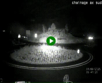 <h2>Webcam au nord d'Ax-les-Thermes au niveau de l'aire de chaînage de la N20. Vue orientée vers les Pyrénées, en direction de Pas de la Case</h2>