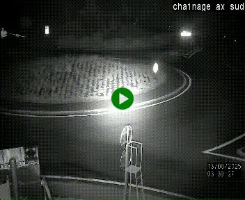 <h2>Webcam au nord d'Ax-les-Thermes au niveau de l'aire de chaînage de la N20. Vue orientée vers les Pyrénées, en direction de Pas de la Case</h2>