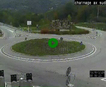 <h2>Webcam au nord d'Ax-les-Thermes au niveau de l'aire de chaînage de la N20. Vue orientée vers les Pyrénées, en direction de Pas de la Case</h2>