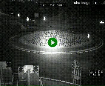 <h2>Webcam au nord d'Ax-les-Thermes au niveau de l'aire de chaînage de la N20. Vue orientée vers les Pyrénées, en direction de Pas de la Case</h2>