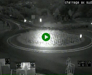 <h2>Webcam au nord d'Ax-les-Thermes au niveau de l'aire de chaînage de la N20. Vue orientée vers les Pyrénées, en direction de Pas de la Case</h2>