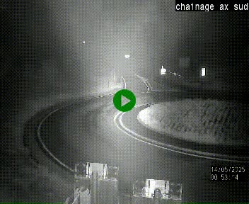 <h2>Webcam au nord d'Ax-les-Thermes au niveau de l'aire de chaînage de la N20. Vue orientée vers les Pyrénées, en direction de Pas de la Case</h2>