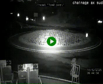 <h2>Webcam au nord d'Ax-les-Thermes au niveau de l'aire de chaînage de la N20. Vue orientée vers les Pyrénées, en direction de Pas de la Case</h2>