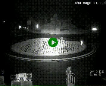 <h2>Webcam au nord d'Ax-les-Thermes au niveau de l'aire de chaînage de la N20. Vue orientée vers les Pyrénées, en direction de Pas de la Case</h2>
