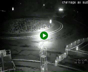 <h2>Webcam au nord d'Ax-les-Thermes au niveau de l'aire de chaînage de la N20. Vue orientée vers les Pyrénées, en direction de Pas de la Case</h2>