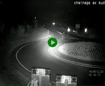 <h2>Webcam au nord d'Ax-les-Thermes au niveau de l'aire de chaînage de la N20. Vue orientée vers les Pyrénées, en direction de Pas de la Case</h2>