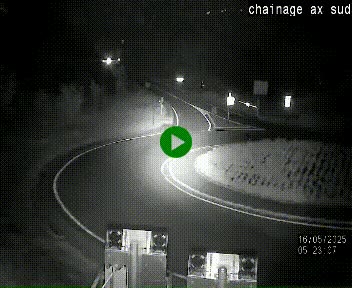 <h2>Webcam au nord d'Ax-les-Thermes au niveau de l'aire de chaînage de la N20. Vue orientée vers les Pyrénées, en direction de Pas de la Case</h2>