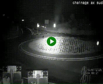 <h2>Webcam au nord d'Ax-les-Thermes au niveau de l'aire de chaînage de la N20. Vue orientée vers les Pyrénées, en direction de Pas de la Case</h2>