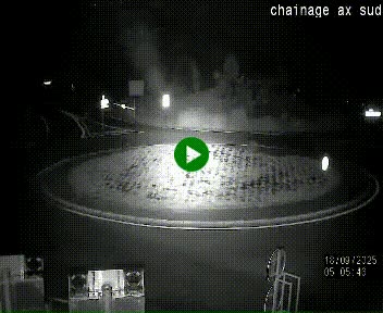 <h2>Webcam au nord d'Ax-les-Thermes au niveau de l'aire de chaînage de la N20. Vue orientée vers les Pyrénées, en direction de Pas de la Case</h2>