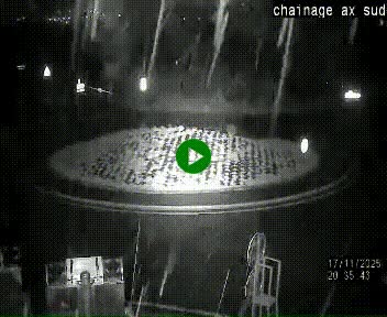 <h2>Webcam au nord d'Ax-les-Thermes au niveau de l'aire de chaînage de la N20. Vue orientée vers les Pyrénées, en direction de Pas de la Case</h2>