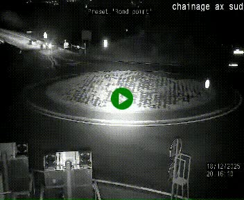 <h2>Webcam au nord d'Ax-les-Thermes au niveau de l'aire de chaînage de la N20. Vue orientée vers les Pyrénées, en direction de Pas de la Case</h2>