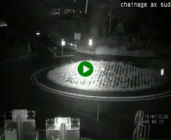<h2>Webcam au nord d'Ax-les-Thermes au niveau de l'aire de chaînage de la N20. Vue orientée vers les Pyrénées, en direction de Pas de la Case</h2>
