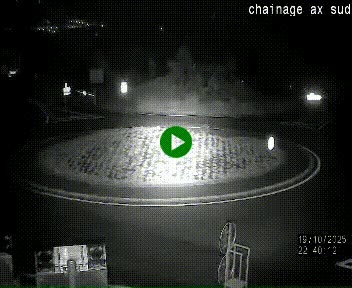 <h2>Webcam au nord d'Ax-les-Thermes au niveau de l'aire de chaînage de la N20. Vue orientée vers les Pyrénées, en direction de Pas de la Case</h2>