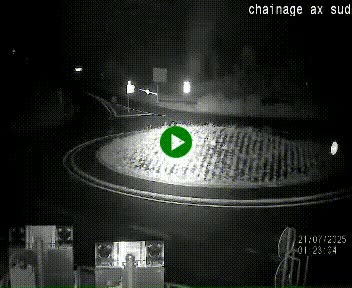 <h2>Webcam au nord d'Ax-les-Thermes au niveau de l'aire de chaînage de la N20. Vue orientée vers les Pyrénées, en direction de Pas de la Case</h2>