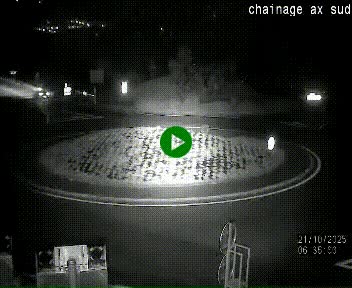 <h2>Webcam au nord d'Ax-les-Thermes au niveau de l'aire de chaînage de la N20. Vue orientée vers les Pyrénées, en direction de Pas de la Case</h2>