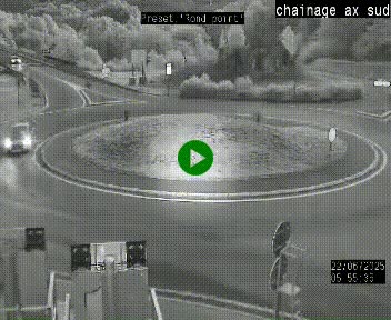<h2>Webcam au nord d'Ax-les-Thermes au niveau de l'aire de chaînage de la N20. Vue orientée vers les Pyrénées, en direction de Pas de la Case</h2>