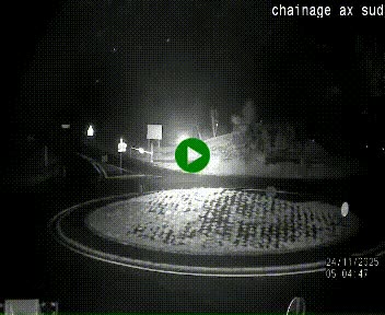 <h2>Webcam au nord d'Ax-les-Thermes au niveau de l'aire de chaînage de la N20. Vue orientée vers les Pyrénées, en direction de Pas de la Case</h2>