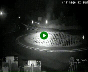 <h2>Webcam au nord d'Ax-les-Thermes au niveau de l'aire de chaînage de la N20. Vue orientée vers les Pyrénées, en direction de Pas de la Case</h2>