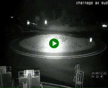 <h2>Webcam au nord d'Ax-les-Thermes au niveau de l'aire de chaînage de la N20. Vue orientée vers les Pyrénées, en direction de Pas de la Case</h2>