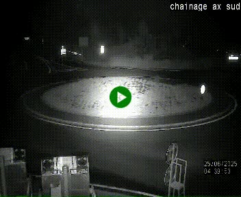 <h2>Webcam au nord d'Ax-les-Thermes au niveau de l'aire de chaînage de la N20. Vue orientée vers les Pyrénées, en direction de Pas de la Case</h2>