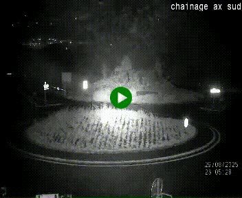 <h2>Webcam au nord d'Ax-les-Thermes au niveau de l'aire de chaînage de la N20. Vue orientée vers les Pyrénées, en direction de Pas de la Case</h2>
