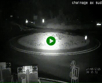 <h2>Webcam au nord d'Ax-les-Thermes au niveau de l'aire de chaînage de la N20. Vue orientée vers les Pyrénées, en direction de Pas de la Case</h2>