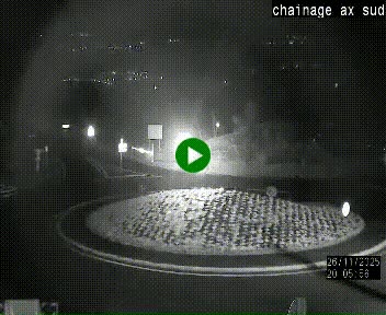 <h2>Webcam au nord d'Ax-les-Thermes au niveau de l'aire de chaînage de la N20. Vue orientée vers les Pyrénées, en direction de Pas de la Case</h2>