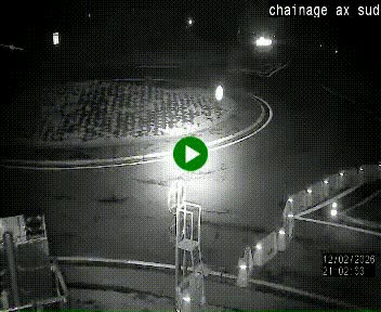 <h2>Webcam au nord d'Ax-les-Thermes au niveau de l'aire de chaînage de la N20. Vue orientée vers les Pyrénées, en direction de Pas de la Case</h2>