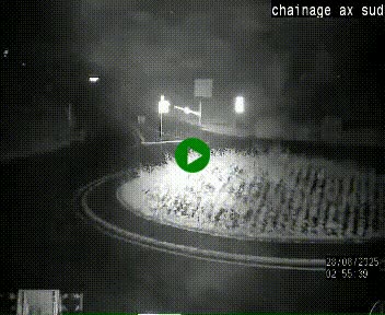 <h2>Webcam au nord d'Ax-les-Thermes au niveau de l'aire de chaînage de la N20. Vue orientée vers les Pyrénées, en direction de Pas de la Case</h2>
