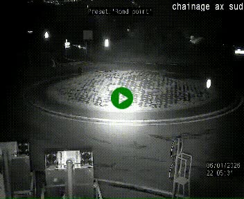 <h2>Webcam au nord d'Ax-les-Thermes au niveau de l'aire de chaînage de la N20. Vue orientée vers les Pyrénées, en direction de Pas de la Case</h2>