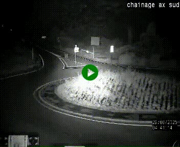 <h2>Webcam au nord d'Ax-les-Thermes au niveau de l'aire de chaînage de la N20. Vue orientée vers les Pyrénées, en direction de Pas de la Case</h2>