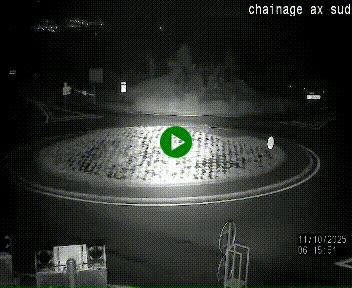 <h2>Webcam au nord d'Ax-les-Thermes au niveau de l'aire de chaînage de la N20. Vue orientée vers les Pyrénées, en direction de Pas de la Case</h2>
