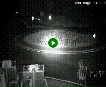 <h2>Webcam au nord d'Ax-les-Thermes au niveau de l'aire de chaînage de la N20. Vue orientée vers les Pyrénées, en direction de Pas de la Case</h2>