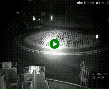 <h2>Webcam au nord d'Ax-les-Thermes au niveau de l'aire de chaînage de la N20. Vue orientée vers les Pyrénées, en direction de Pas de la Case</h2>