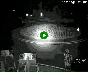 <h2>Webcam au nord d'Ax-les-Thermes au niveau de l'aire de chaînage de la N20. Vue orientée vers les Pyrénées, en direction de Pas de la Case</h2>