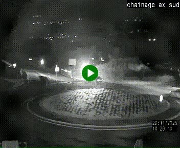 <h2>Webcam au nord d'Ax-les-Thermes au niveau de l'aire de chaînage de la N20. Vue orientée vers les Pyrénées, en direction de Pas de la Case</h2>